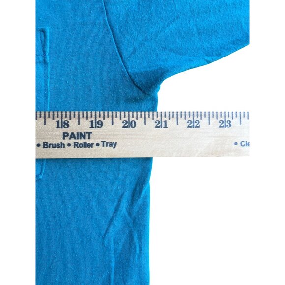 Harley Davidson The Classic Motorcycling T-Shirt Blue Vintage 1985 Jerzees Large - Picture 5 of 7